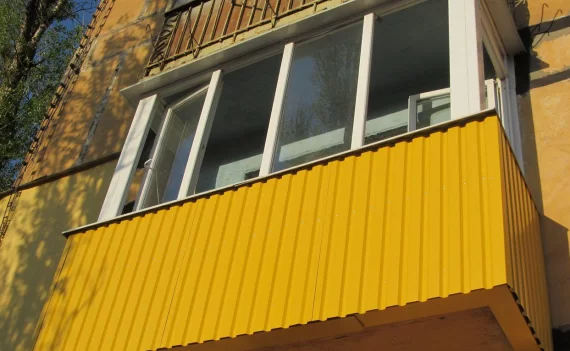 Наружная отделка балкона