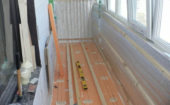 Утепление типового балкона